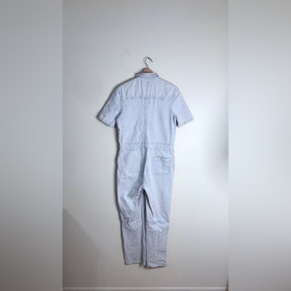 Faherty Blythe Jumpsuit Coverall Light Indigo Wash Denim size xs - Picture 12 of 14